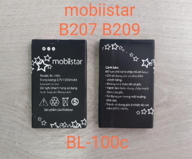 Pin mobiistar BL-100c (mobiistar B207 , B209 )