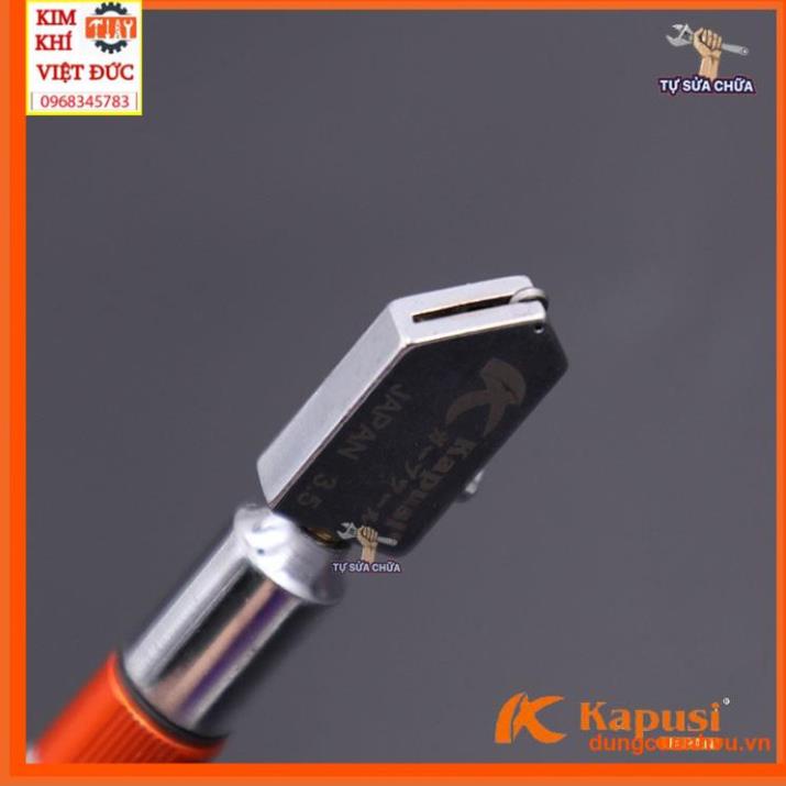 Dao cắt kính Kapusi Nhật Bản cao cấp loại xịn sắc bén chuyên cắt kính dày 10-20mm