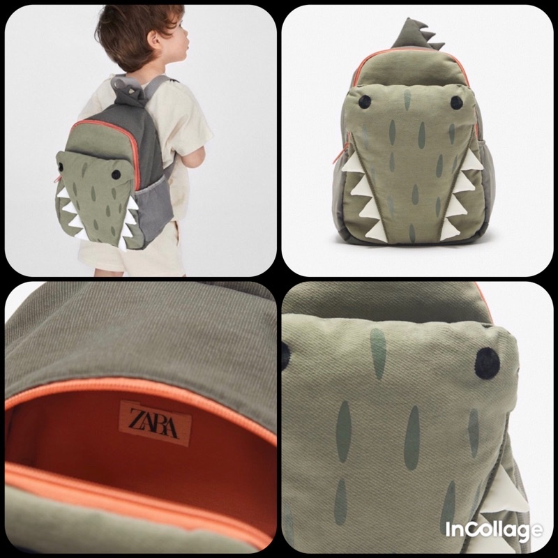 Balo cho bé hình khủng long chính hãng ZARA