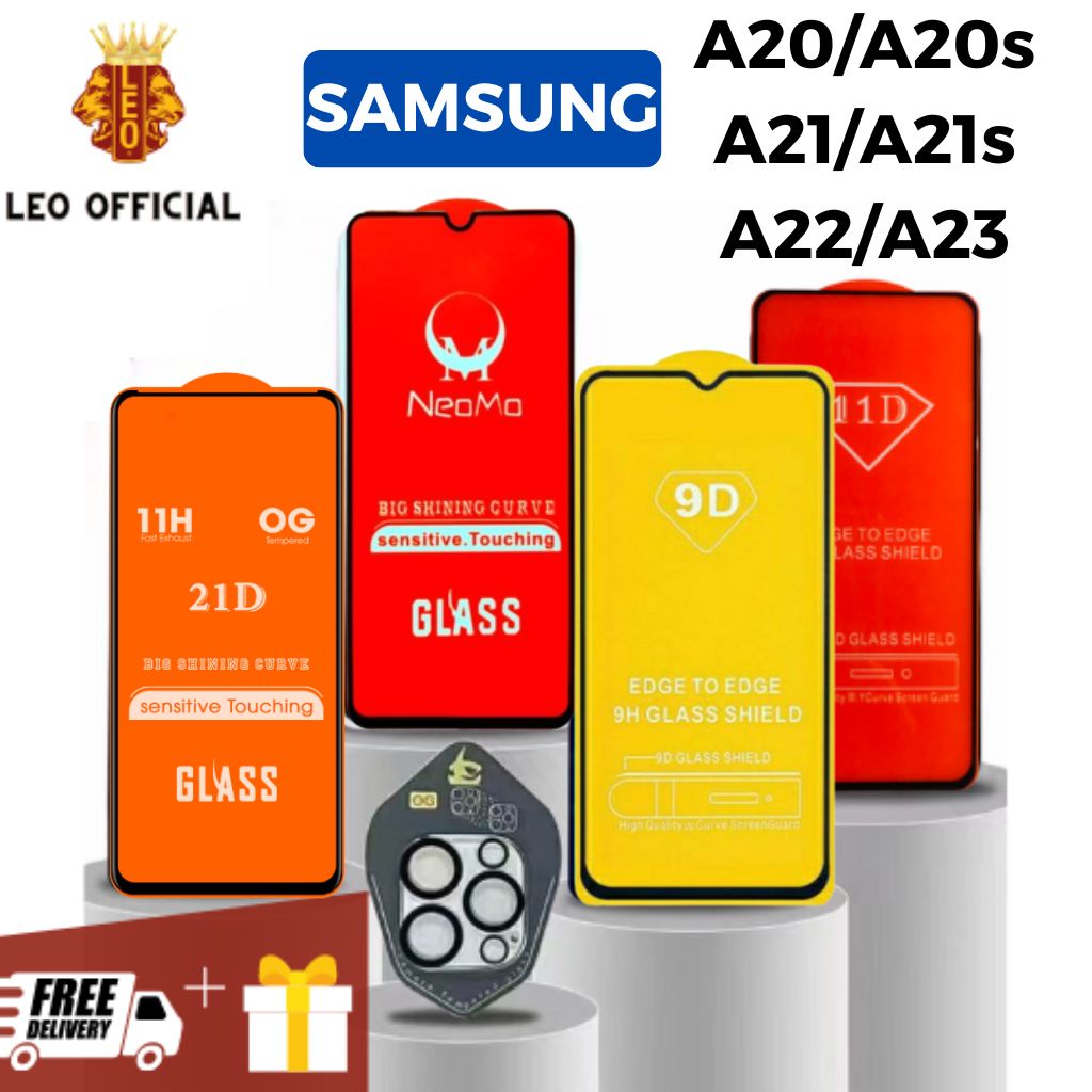 Kính cường lực Samsung A20 A20s A21 A21s A22 A23 Full màn hình Lướt siêu mượt Độ trong suốt cao Rõ nét - Độ cứng 9H