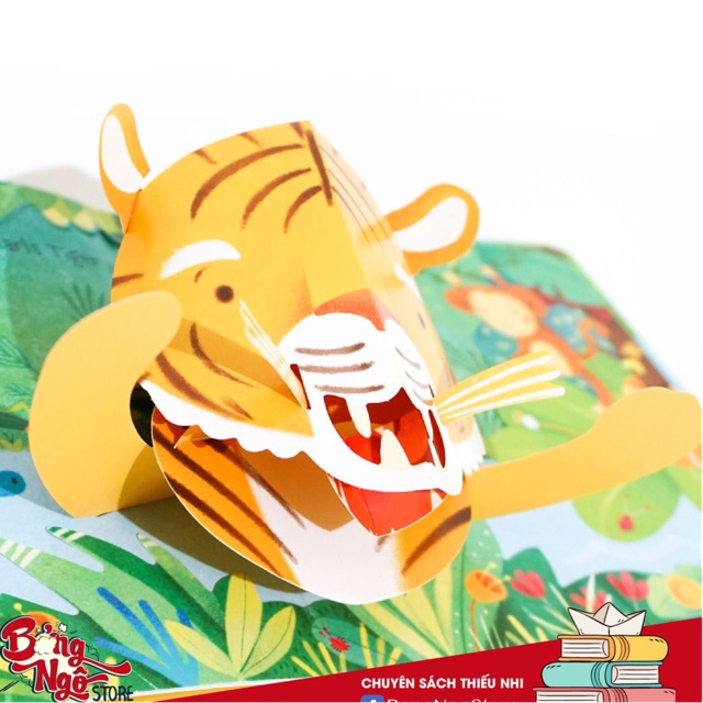 Sách Pop Up Jungle Usborne khu rừng 3D cho bé