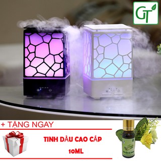 Máy Khuếch Tán Tinh Dầu Chữ Nhật + Tặng tinh dầu Sả 10ml cao cấp - [HÀNG CAO CẤP]