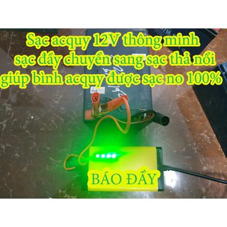Sạc acquy tự động 12v 3Ah -20Ah tự động cho bình xe máy ,xe đạp điện