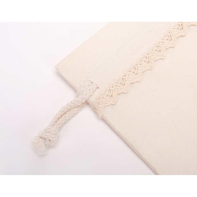 Túi Đựng Kẹo Bằng Cotton Phối Ren Có Thể Tái Sử Dụng DIY