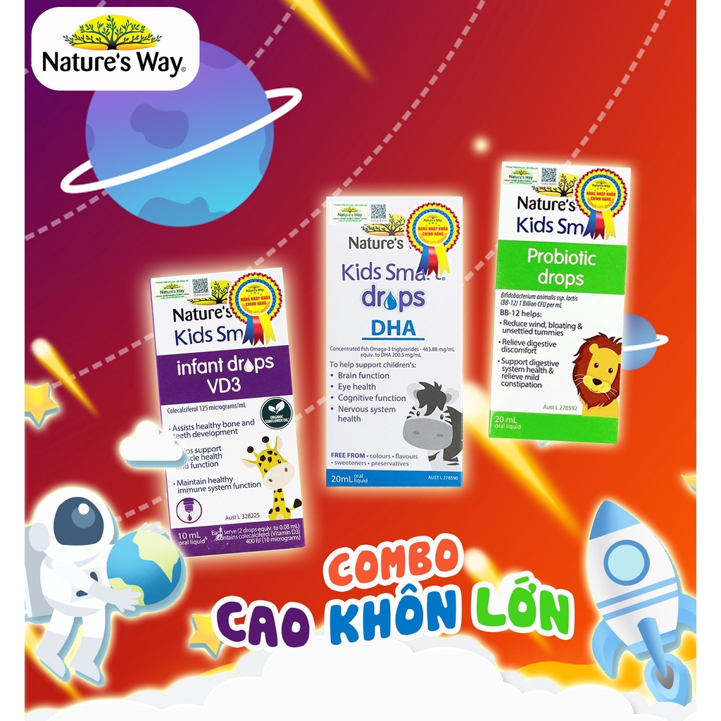 Dha nature s way kids smart drops dha dạng giọt giúp tăng iq - ảnh sản phẩm 4