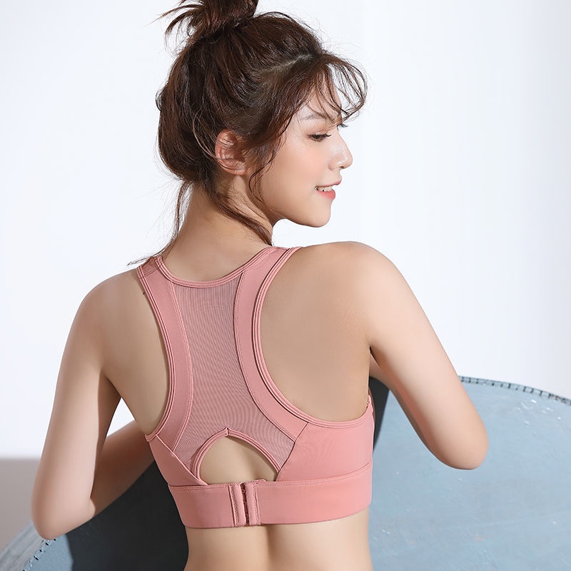 Áo Lót Thể Thao Sát Nách Dáng Rộng Ôm Ngực Chống Sốc Chống Chảy Xệ Không Gọng Thép Dùng Tập Yoga Chạy Bộ Cho Nữ Sinh