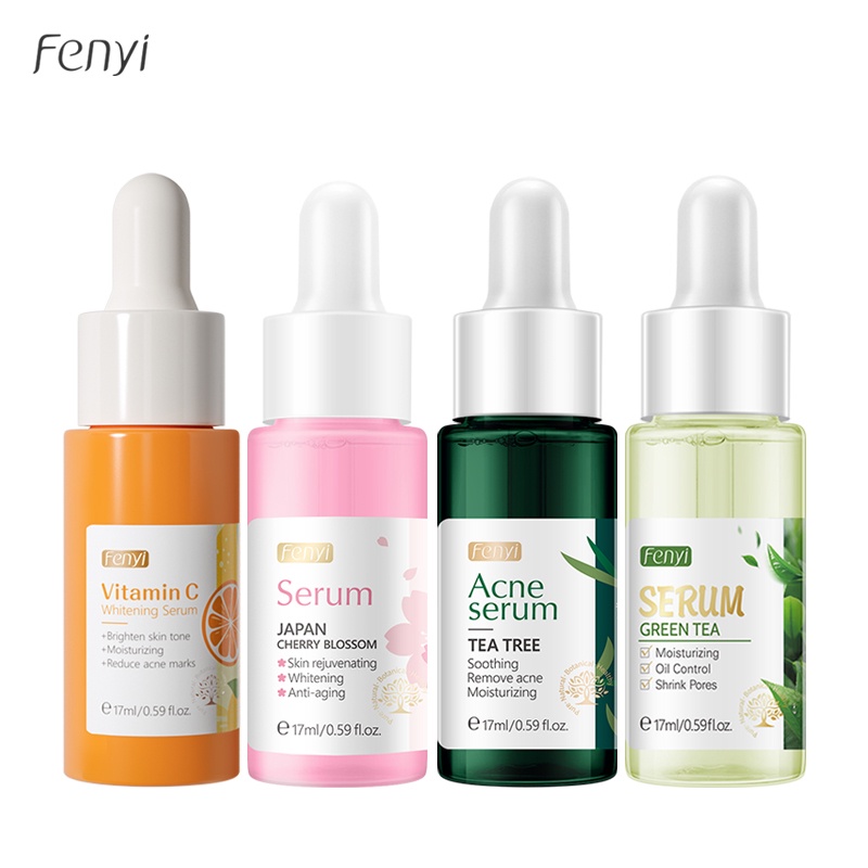 Serum Fenyi chiết xuất cây trà/ hoa anh đào/ trà xanh/ vitamin C dưỡng trắng dưỡng ẩm phục hồi làm mờ nếp nhăn 17ml