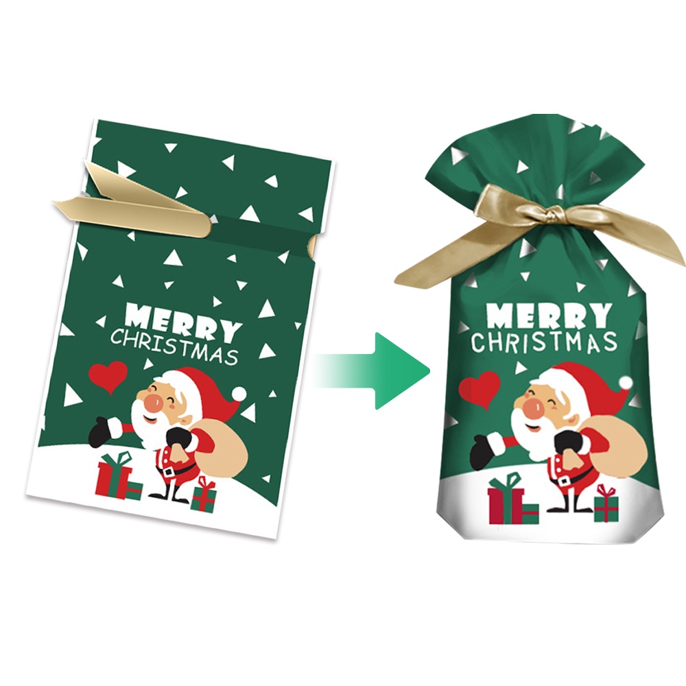 Set 5 Túi Rút Đựng Quà Giáng Sinh
