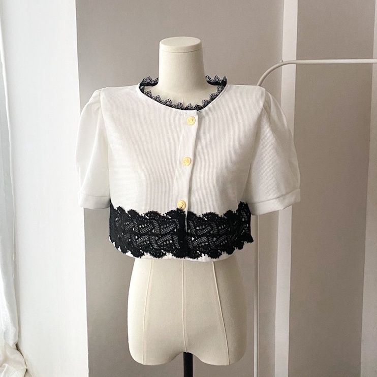 Áo Sơ Mi Tay Ngắn Phồng Dáng Rộng Phong Cách Hàn Quốc Thời Trang Cho Nữ