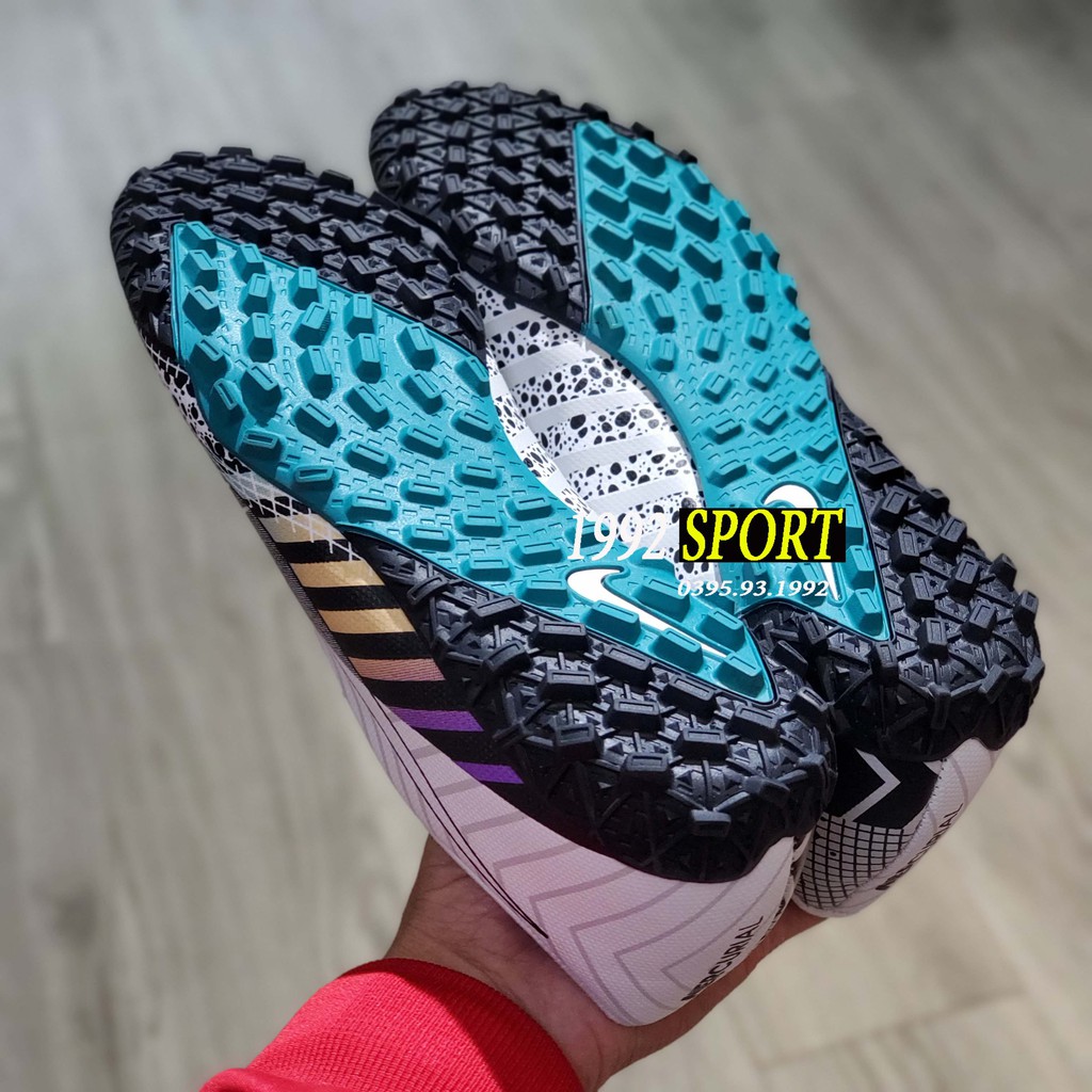 Giày Bóng Đá Mercurial Vapor 13 Academy Trắng Xanh Lá Xanh Ngọc TF