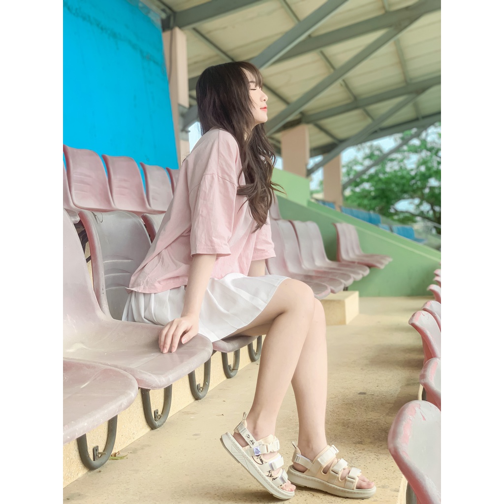 Giày Sandal ZX 3715 Raccoon Cream công nghệ Phylon cao cấp, dép xăng đan quai sau tháo rời