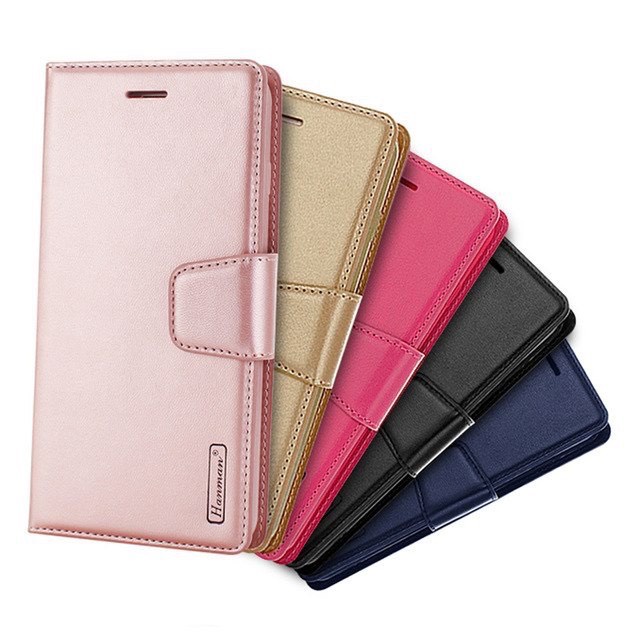 Bao da dạng ví Oppo Reno 6, Oppo Reno 6z 5G hiệu Hanman cao cấp có nắp gập, ngăn đựng thẻ ATM tiền tiện lợi