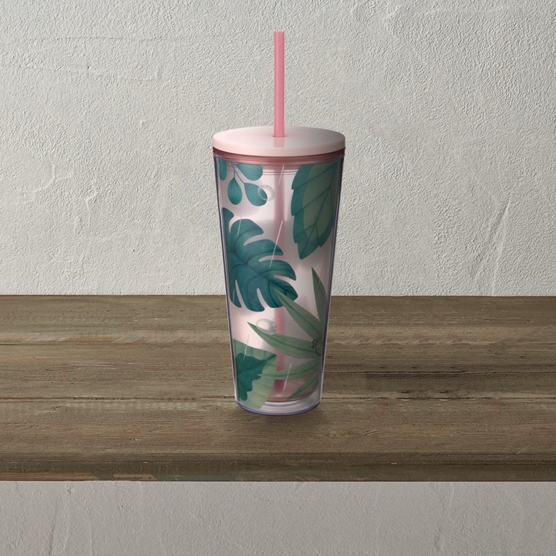 - LY NHỰA SUMMER 22 DEWS ON LEAVES COLD CUP 20oz