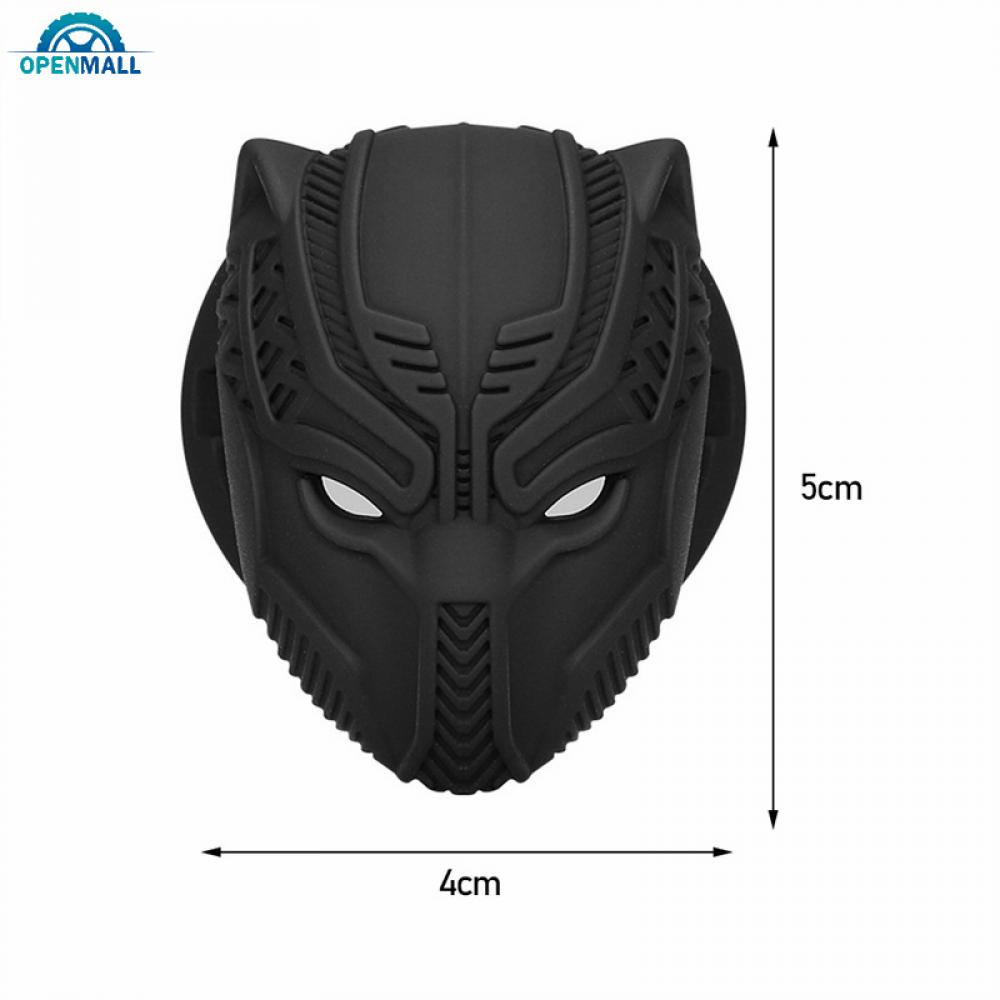 Miếng Dán Trang Trí Nút Khởi Động Xe Hơi Hình Báo Đen 3D