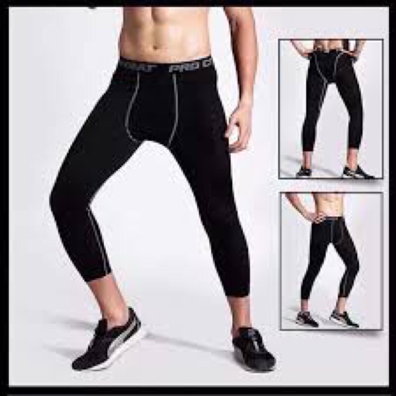 Quần Pro Compat giữ nhiệt - Quần legging Nam dáng lửng - quần bó sát , quần tập gym cho Nam