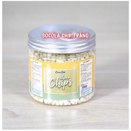 300GR Sô Cô La Chíp Trắng Cacao Talk ăn vặt hoặc làm bánh