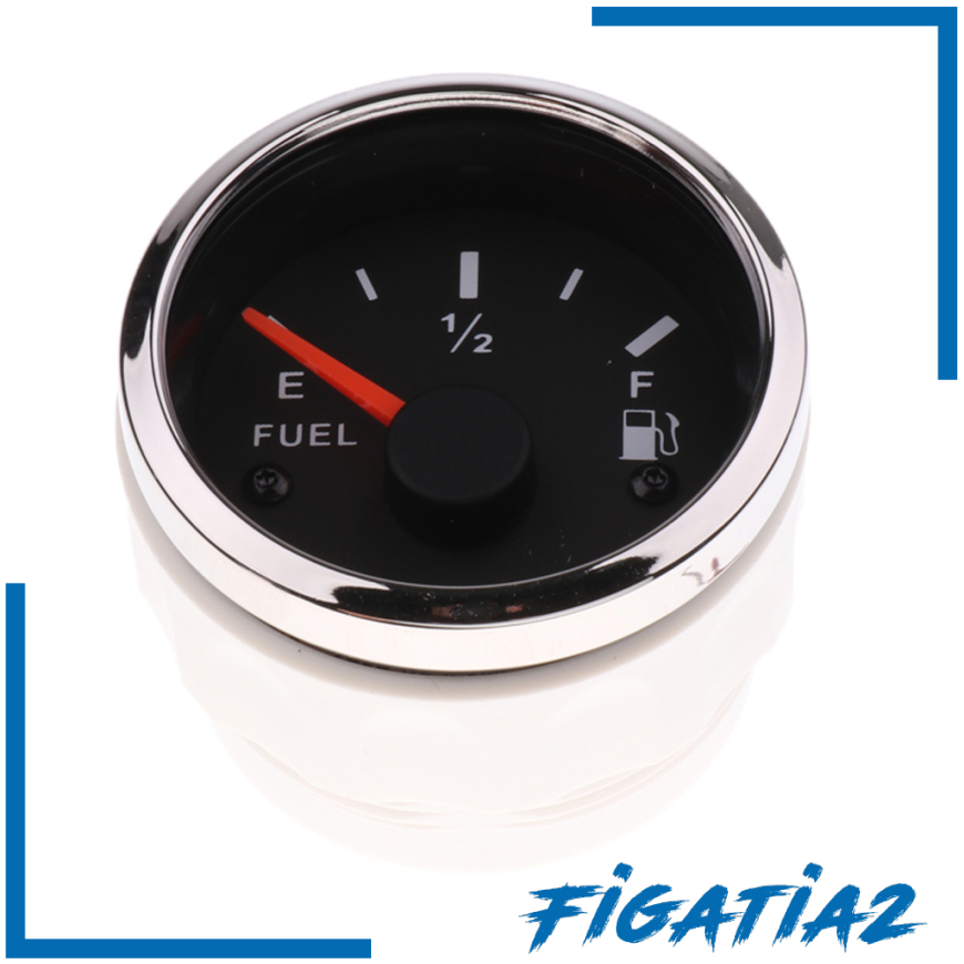 [FIGATIA2]Brand New Durable Car 2\" 52mm Fuel Level Gauge Meter E-1/2-F Pointer