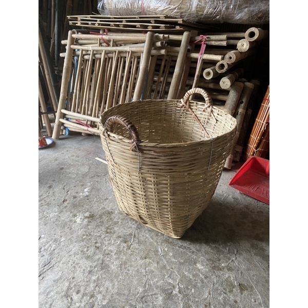 Sọt tre đựng rác đường kính miệng 60 cm