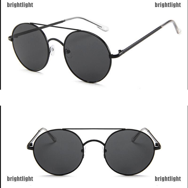 [Bright] Women Oval Sunglasses Frame Vintage Glasses Trendy Fashion Retro Shades New [LT]