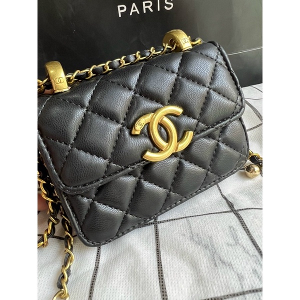 Túi xách, túi nữ mini c.h.a.n.e.l charm cầu túi đeo chéo mini