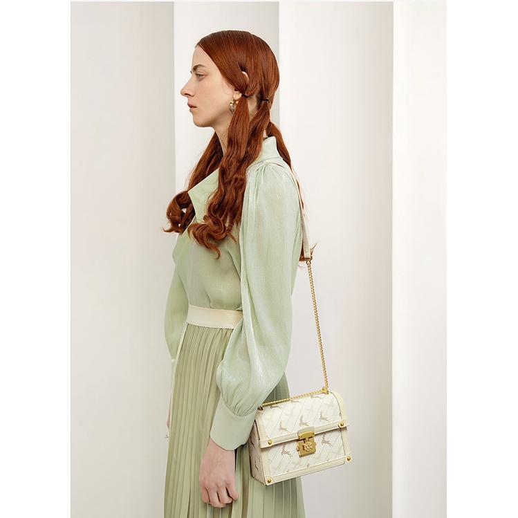 Túi đeo chéo nữ đẹp Nucelle thời trang charm hoa tuyết ViAnh Store 1172024