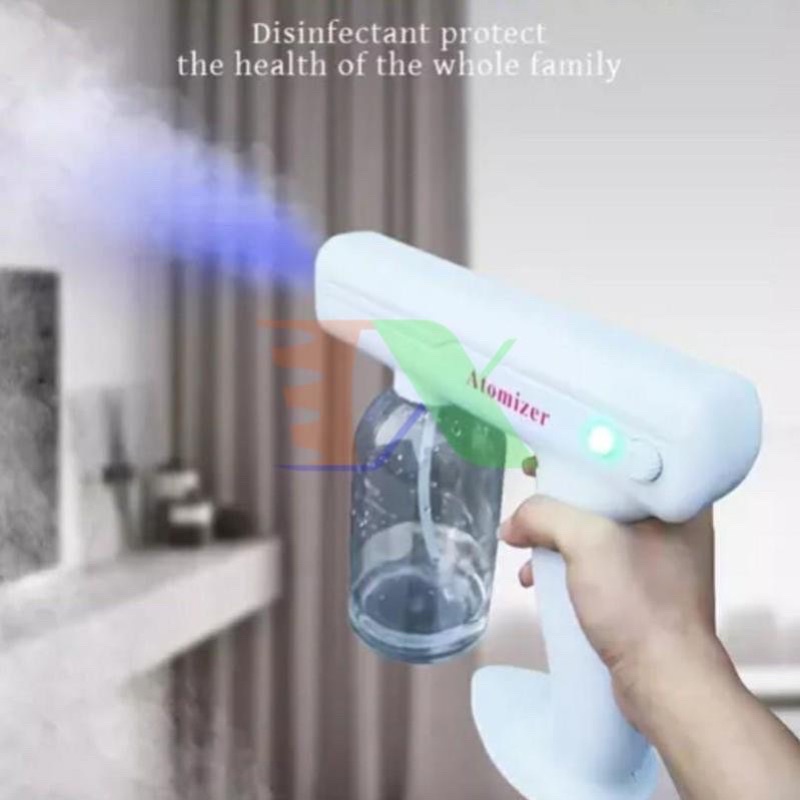 💥Súng Xịt Khử Khuẩn K5/Atomizer - Máy Diệt Khuẩn Cầm Tay,Súng Xịt Khử Khuẩn Nano 8 LED