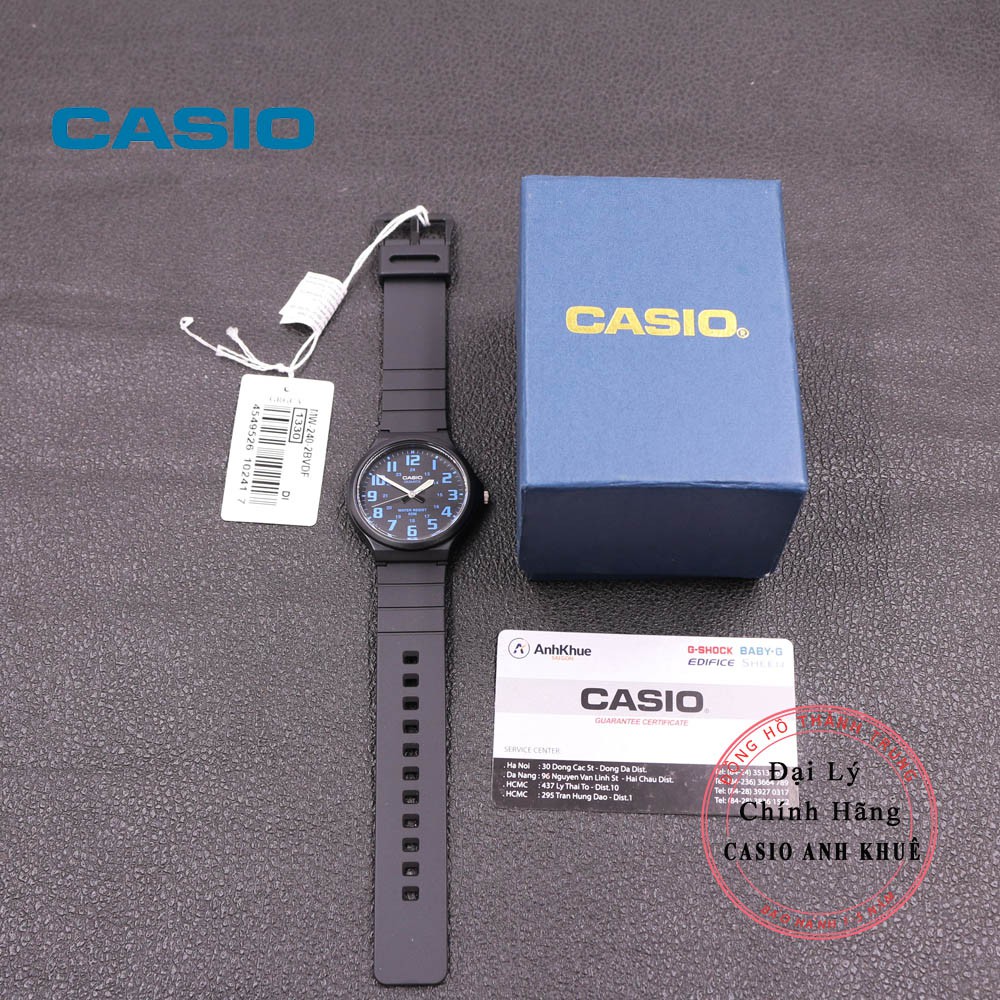 Đồng hồ Nam Casio MW-240-2BVDF dây nhựa