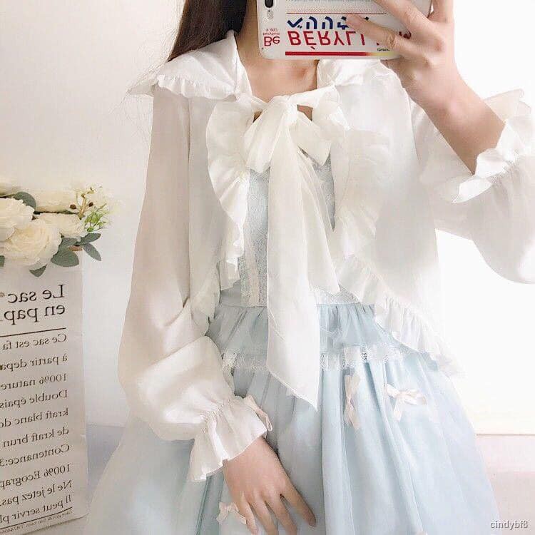 ÁO KHOÁC VOAN CÓ NÓN LOLITA