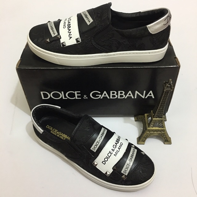 Giày Slipon Dolce Gabbana tag mặc chất -Ảnh thật