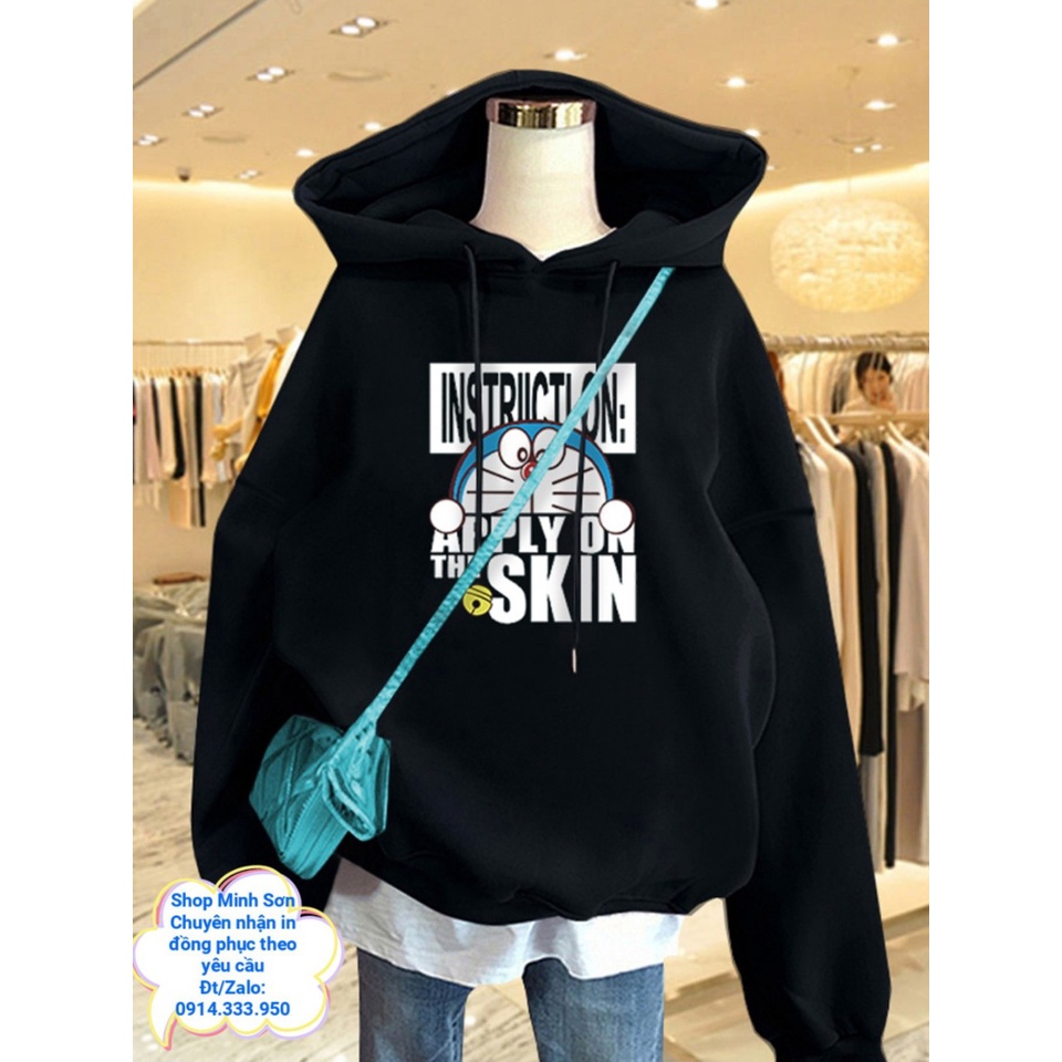 VIDEO ÁO NỈ HOODIE MÈO MÁY DOREMON SIÊU CUTE, NỈ MŨ GIA ĐÌNH, ÁO ĐÔI  LOẠI 1 ĐỦ MÀU ĐỦ SIZE