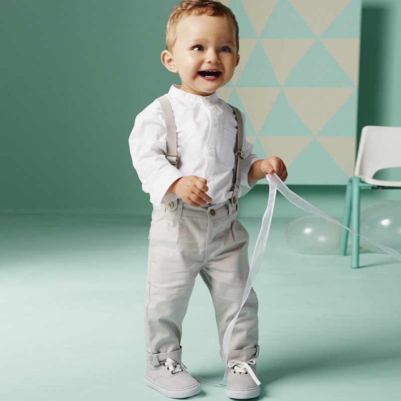 Set áo thun tay ngắn &amp;amp; quần yếm cho bé trai từ 2-6 tuổi