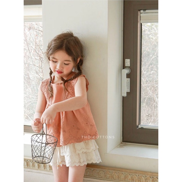 Set quần váy ren Korea bé gái