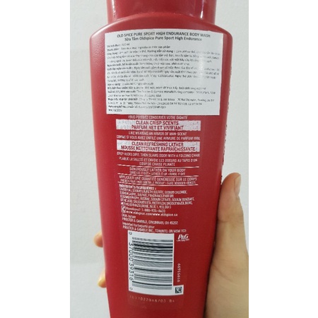 Sữa Tắm Old Spice High Endurance Pure Sport 532ml