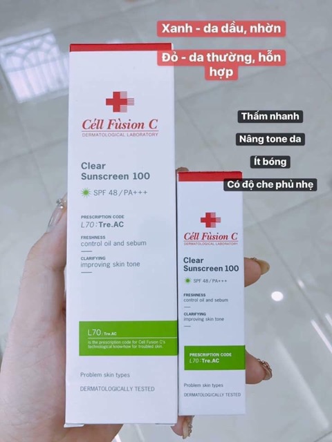 #KEM CHỐNG NẮNG CELL FUSHION C MINI HÀNG ORDER