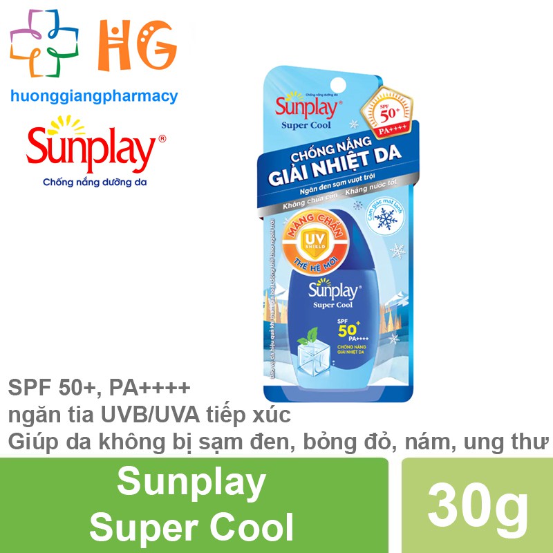 Sunplay Super Cool - Sữa chống nắng giải nhiệt da  SPF50+ PA++++ (Tub 30g)