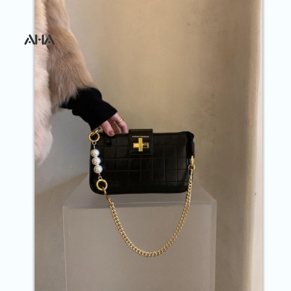 Túi Xách Thiết Kế Mới Đính Ngọc Trai Cao Cấp Thời Trang Dành Cho Nữ