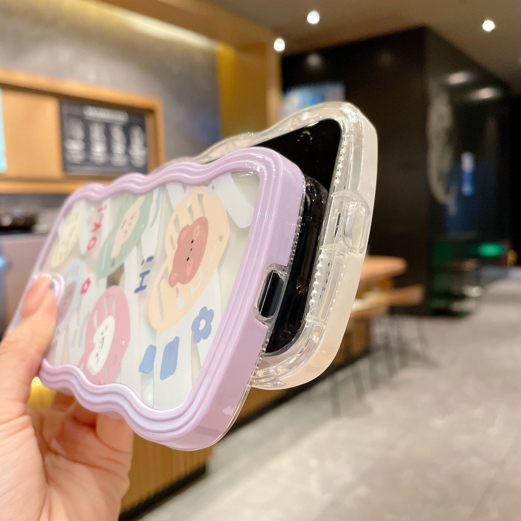 Ốp Điện Thoại Chống Sốc Họa Tiết Động Vật Hoạt Hình Cho iPhone 14 / 13 / 12 / 11 / X