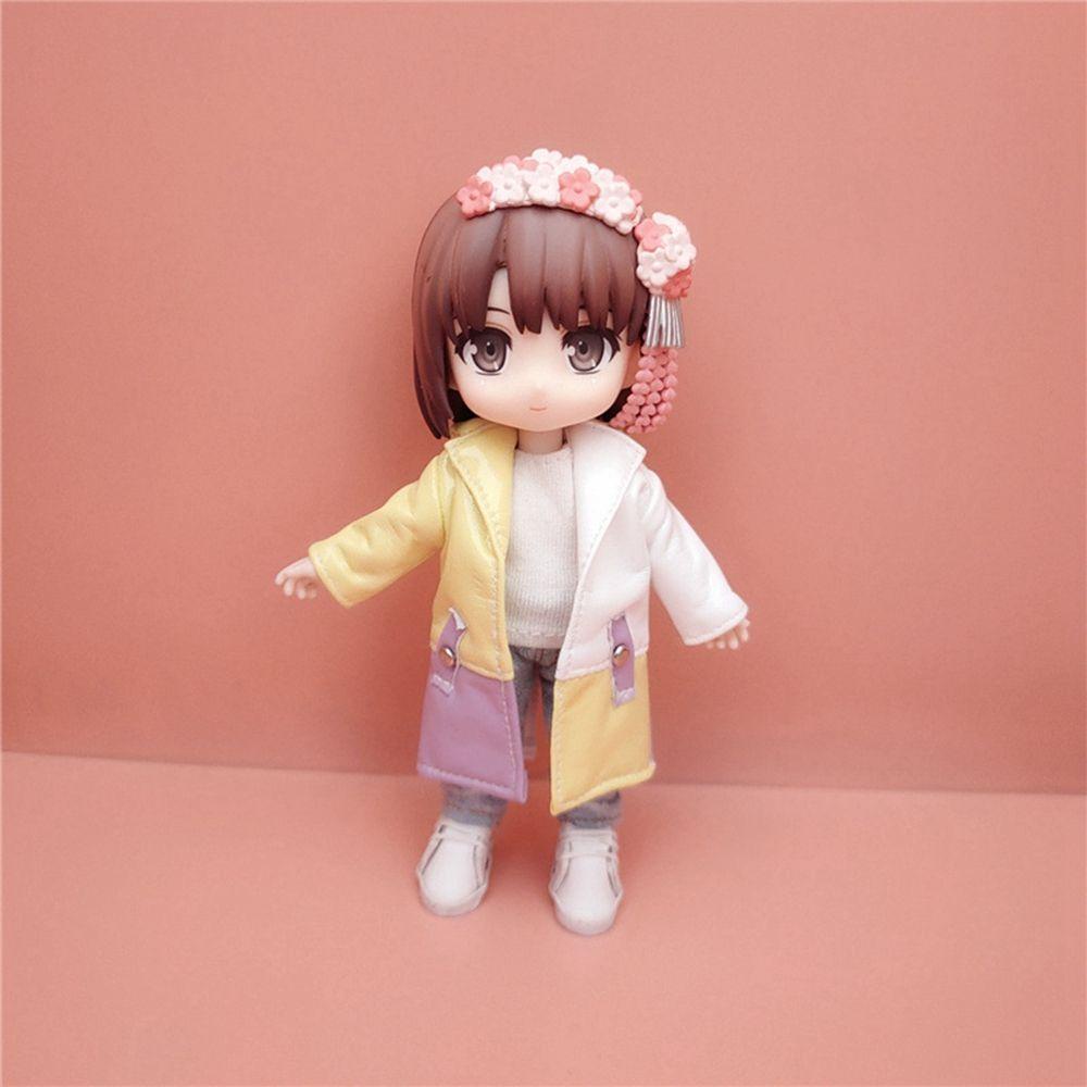 Set quần áo búp bê barbie bằng da PU có mũ 27 kiểu lựa chọn màu cầu vồng chất lượng cao