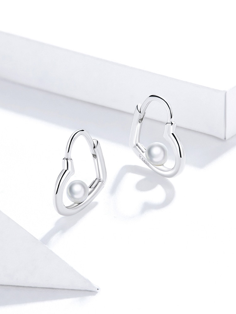 Khuyên Tai Nữ Bamoer Bijoux Brincos SCE938 Cao Cấp Trang Trí Hình Bàn Chân Thú Xinh Xấn Chất Liệu Bạc 925