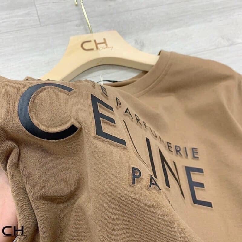 Áo Cotton Dập Nổi Tông Màu Nâu Bò Hot Trend
