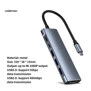 Bộ Chia Cổng USB Type-C Sang HDMI 4K USB3.0 Tốc Độ Cao