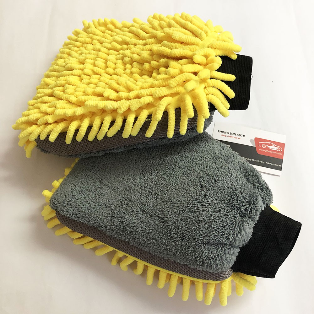 Găng tay rửa xe đa năng Waterproof 4-In-1 Microfiber Car Wash Mitt (1 chiếc)