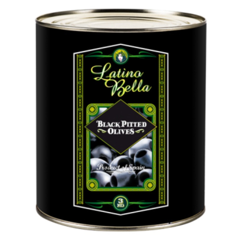 Quả ÔLIU XANH, ĐEN TÁCH HẠT NGÂM HIỆU LATINO BELLA 3KG/ HỘP