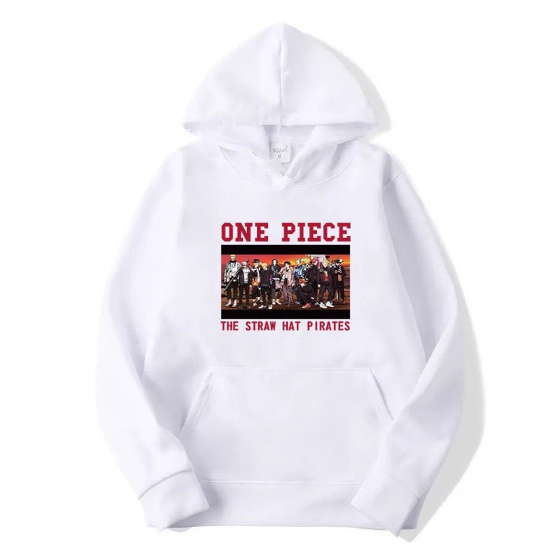 ÁO HOODIE NỈ ONEPIECE THE STRAW HAT PIRATES CHẤT VẢI NỈ POLY DÀY DẶN