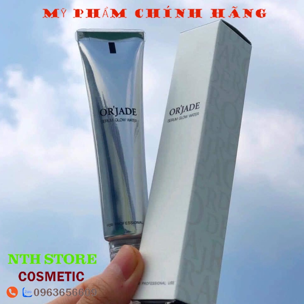 Tuýp Orjade Serum Glow Water (Serum pha nền căng bóng da) chuyên dùng cho makeup