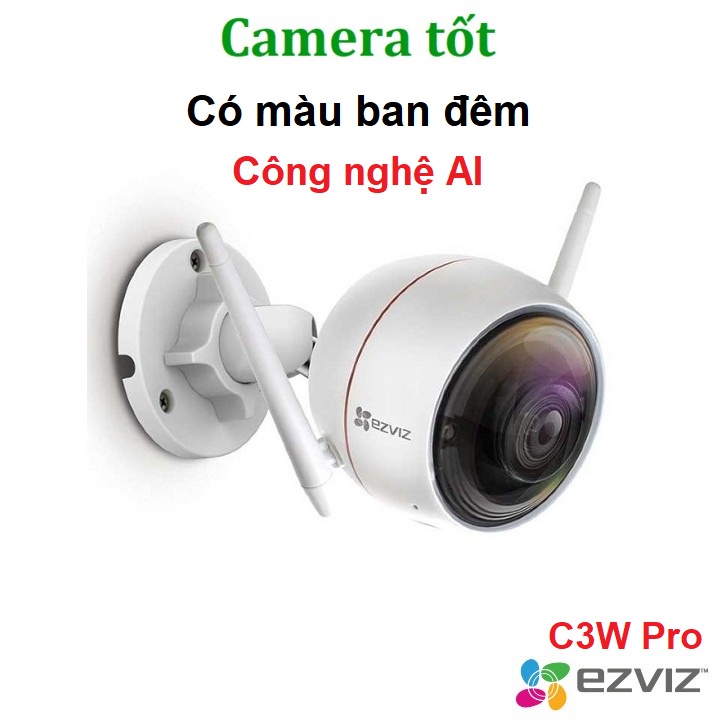 Camera Ezviz C3W Pro 4MP / 2MP 1080P AI THÔNG MINH - Có mầu ban đêm - Còi Hú