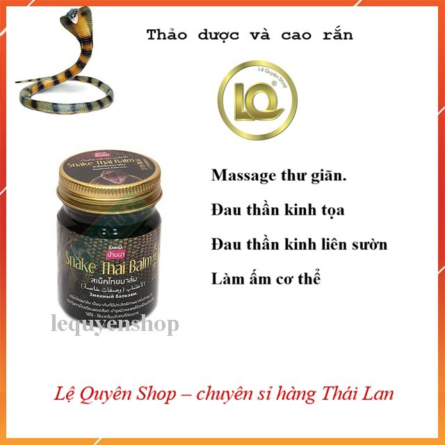 Dầu cù là Thái Lan  Hổ, Rắn, Bò cạp 50gr giá sỉ