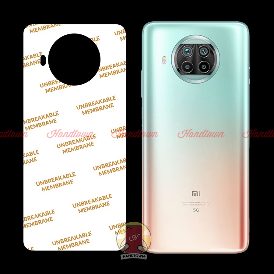 Dán PPF Mặt Lưng Xiaomi Redmi Note 9 Pro 5G Kính Cường Lực Dẻo Vân Cá Sấu / Hiệu Ứng Cầu Vồng / Trong Suốt Chống Va Đập