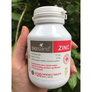 Bio Island Zinc 120 Viên Bổ Sung Kẽm Cho Trẻ