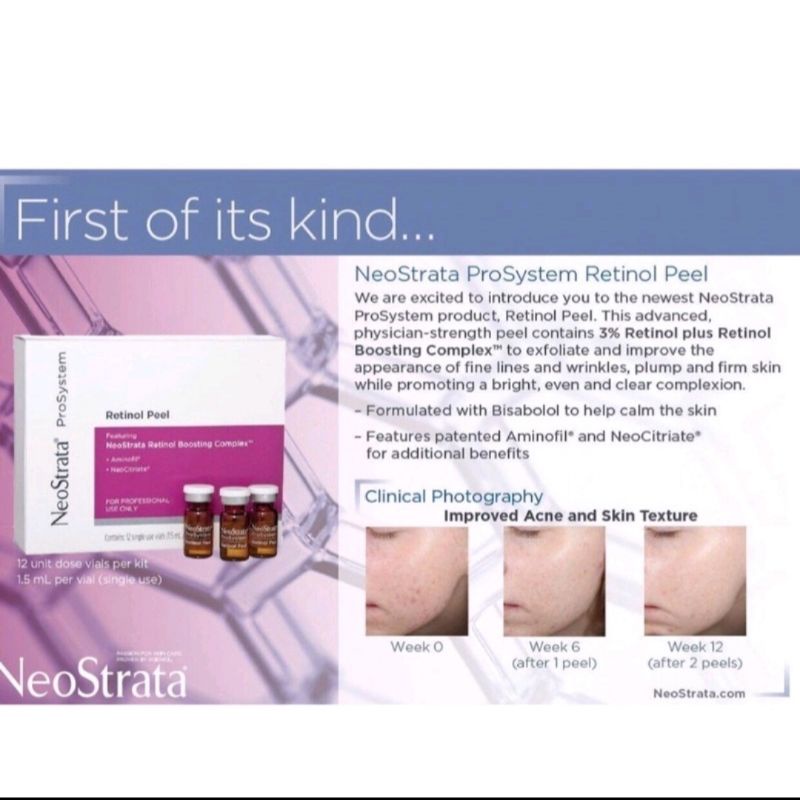 PEEL Da sinh Học tại nhà Neostrata PROCYSTEM RETINOL PEEL, thay da tại nhà Neostrata [ chính hãng ]